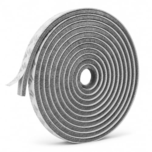 Weather Stripping Door Seal Window Seal - 20FT Brush Window Insulation Door Weather Stripping Anti-Draft for Door Insulation Soundproofing - size: 0.35" X 0.6" (20FT)