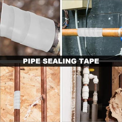 Cabilock 3m Pipe Tape Rubberized Sealant Tape Leak Repair Waterproofing Water Sealant Duct for Sewer