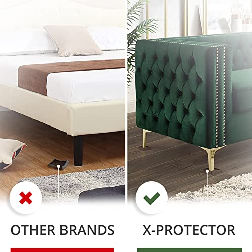 Furniture Cups X-PROTECTOR – 2" Caster Cups 8 PCS – Lined Furniture Coasters – Ideal Bed Stoppers – Non Skid Furniture Pads with a Perfect Design – Rubber Furniture Pads - Protect Any Flooring! - size: 8 PCS, 2" x 2"