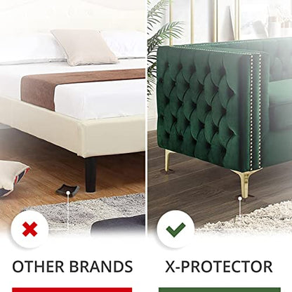 Furniture Cups X-PROTECTOR – 2" Caster Cups 8 PCS – Lined Furniture Coasters – Ideal Bed Stoppers – Non Skid Furniture Pads with a Perfect Design – Rubber Furniture Pads - Protect Any Flooring! - size: 8 PCS, 2" x 2"