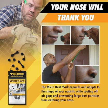 Dust Mask for Nose - Nose Filter Dust Blocker, Disposable Breathable Woodworking, Lawn Mowing, Construction - style: 10 Pack