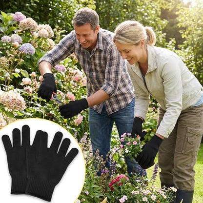 Cut Resistant Gloves, Level 5, Non-Slip Grip, Machine Washable, for Kitchen, Oyster Shucking, Woodworking - color: Black(female)