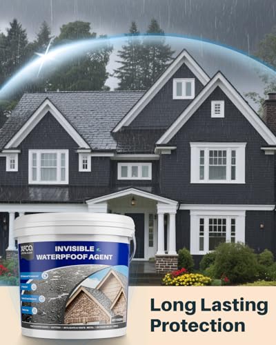 Transparent Waterproof Sealant,175oz Clear Transparent Waterproof Coating,Liquid Invisible Water Proof Agent for Roofs Walls,Garden,Bathroom,Kitchen Indoor & Outdoor Water Proof Sealant - size: 175oz