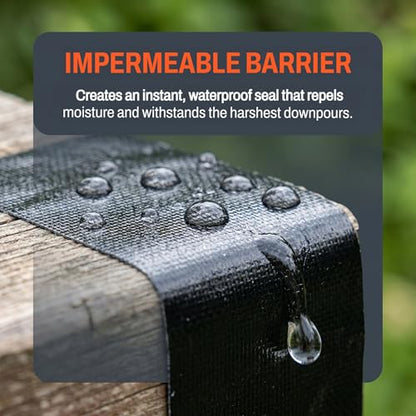 Versatile Waterproof Tape - Thick, Flexible Rubberized Sealant for Leak Repair, Ideal for Indoor/Outdoor Use on Plastic, Glass, Metal - Perfect for Home, RV Roofs, Pools & Plumbing