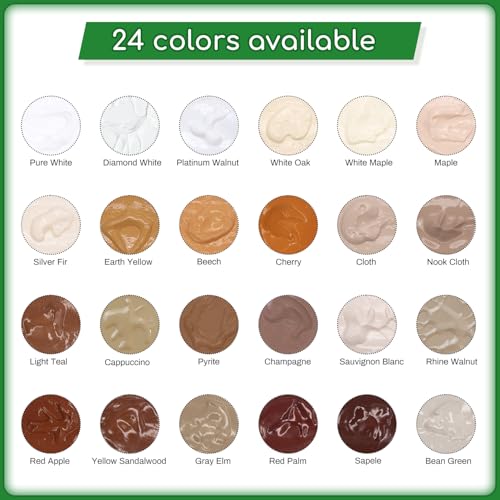 Wood Furniture Repair Kit, 24 Colors Wood Touch up Filler, Repair Scratch, Cracks, Stains, Discoloration for Wood Furniture - Comprehensive Series - color: Comprehensive Series
