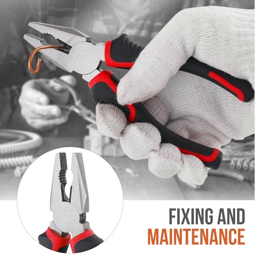 Hi-Spec 52pc Home Garage Mechanics DIY Tool Kit Set. Metric Sockets, Ratchet Wrench, Screwdriver Bit Set, Pliers and Spark Plug Accessories in a Portable Toolbox Case - size: 52 PCS