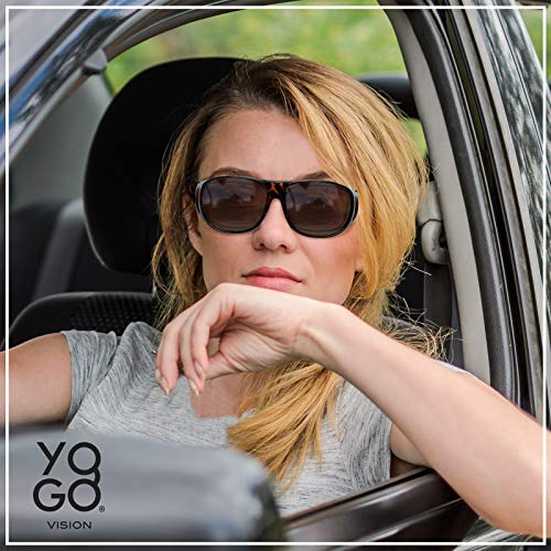 Fit Over Wrap Sunglasses Polarized Lens Wear Over Eyeglasses 100% UV Protection for Men and Women - color: 1 Pack: Brown Havana Frame and Brown Lens