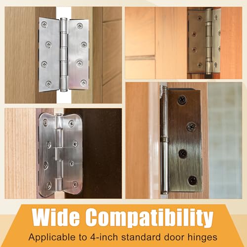 10 Pack Door Hinge Shims, 4 Inch Lenth 0.040 Inch Thickness Hardware for Door Hinge Repair Kit (Style B) - style: Style B
