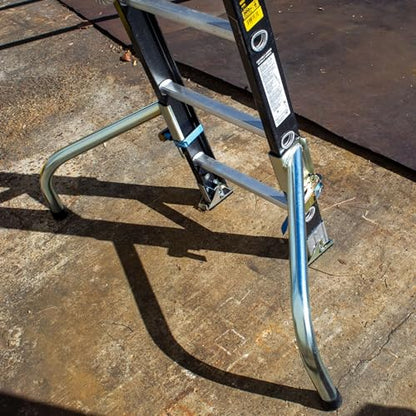 Tie Down Engineering Ladder Safety Legs | Adjustable Ladder Stabilizer Feet |Removable Legs with Strap & Hardware |Stability on Uneven Ground | 11 lb | Pack of 1 (2 Legs + Hardware)