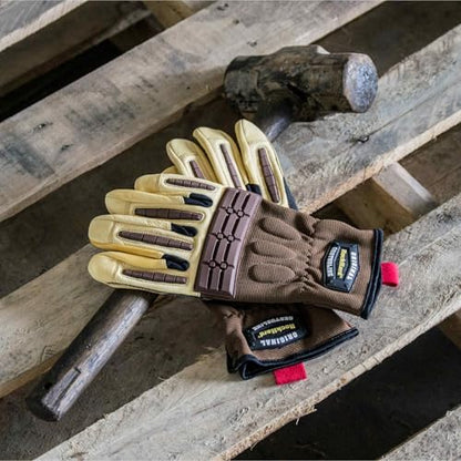 Cestus RH Original, Goatskin Leather Work Gloves for Men, Heavy Duty Working Gloves for Construction, Warehouse, Gardening - size: XX-Large