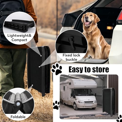 PawStep 51006 61 inch Portable Folding Pet Ramp with Carpet Great for Truck SUV Car - style: Non-Slip Pet Ramp
