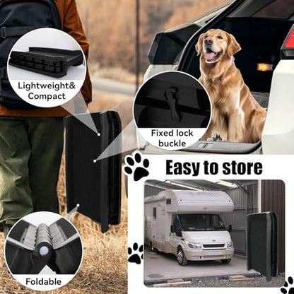 PawStep 51006 61 inch Portable Folding Pet Ramp with Carpet Great for Truck SUV Car - style: Non-Slip Pet Ramp