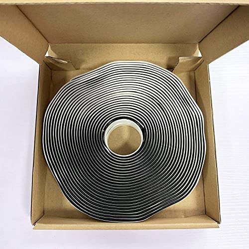 LLPT Butyl Tape Black 3/4 Inch x 33Ft 2 Pack Tight Seal for Leak Proof EPDM RV Repair Window Glass Boat Sealing Roof Pipe Patching(BST342) - size: 3/4" Black