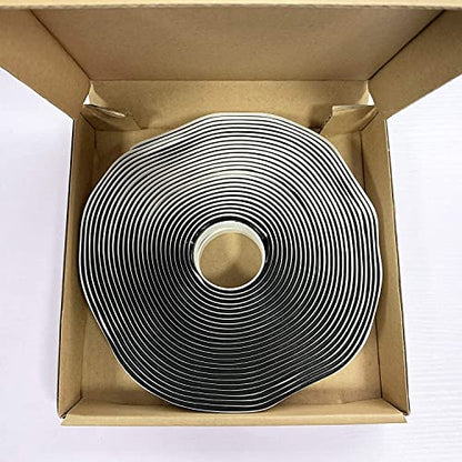 LLPT Butyl Tape Black 3/4 Inch x 33Ft 2 Pack Tight Seal for Leak Proof EPDM RV Repair Window Glass Boat Sealing Roof Pipe Patching(BST342) - size: 3/4" Black