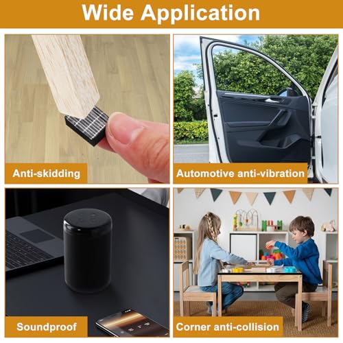 Weather Stripping Door Seal Strip, Strong Adhesive, Cold Insulation, Weatherproof, High Density Foam Insulation Tape for Doors, Windows, Sliding Door, Black (1/2 in x 3/8 in x 13 Ft)