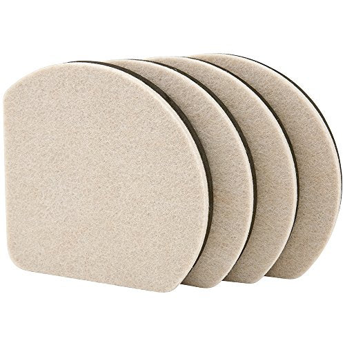 Super Sliders 7" Slide & Hide Reusable Furniture for Hard Surfaces - Effortless Moving and Surface Protection, Beige (4 Pack) - size: 7 Inch, style: For Hardwood