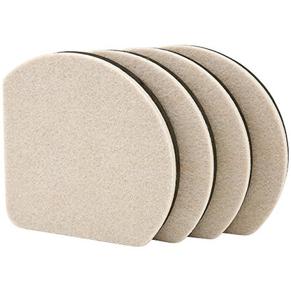 Super Sliders 7" Slide & Hide Reusable Furniture for Hard Surfaces - Effortless Moving and Surface Protection, Beige (4 Pack) - size: 7 Inch, style: For Hardwood