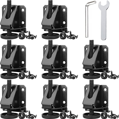 Anwenk Leveling Feet Heavy Duty Furniture Levelers Adjustable Table Leg Leveler w/Lock Nuts for Furniture,Table, Cabinets, Workbench,Shelving Units and More (8) - color: Heavy Duty Furniture Levelers Black 8p