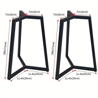 Metal Round Table Legs 28 Inch Metal Coffee Table Legs for Table,Furniture Leg, Set of 2,Black - color: 28" Table Legs 4, size: 28" X 18.5"