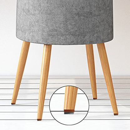 ALIMITOPIA 40pcs Screw-on Furniture Felt Pad Chair Glide Slider Hardwood Floor Protector for Wooden Leg Feet of Chair Table Furniture(Φ20mm or 0.8";Brown) - size: 20mm(Brown)