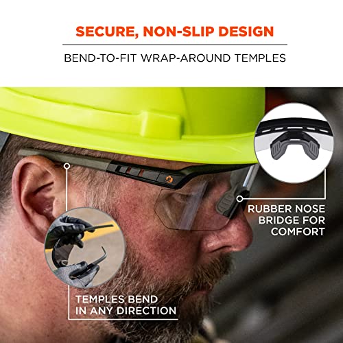 Ergodyne Skullerz Aegir Safety Glasses, ANSI Z87.1+ - color: In/Outdoor Lens