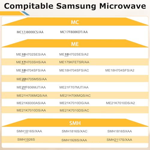 DE94-02933A Microwave Door Handle & DE64-00760A Door Latch Key - Kit for Samsung MC/ME/SMH Series Microwaves | Metal Material, Light Rose Gold Round Microwave Handle Replacement