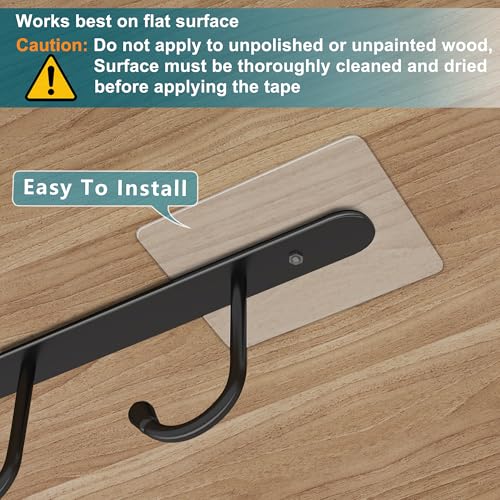 ECROCY Coffee Mug Holder Under Shelf, 3pcs Coffee Cup Holder Only Fits Flat Shelf Without Any Lip, Clip-On Mug Hooks No Drilling Free Damage - color: Black