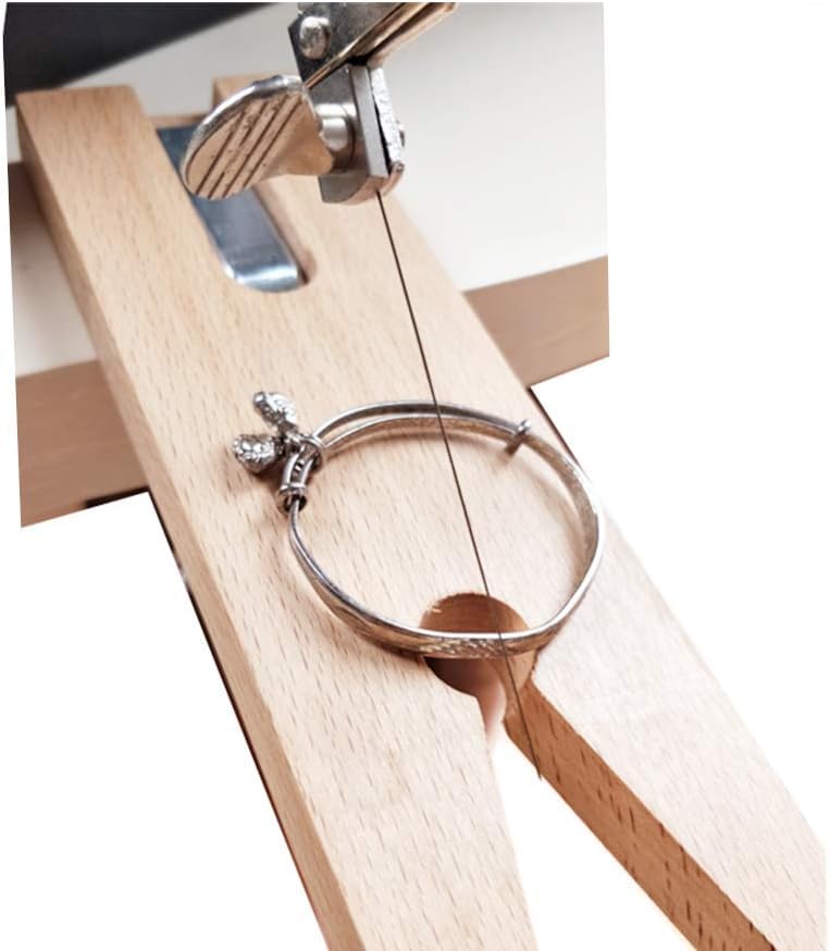 Wooden Bench Pin with V-Slot and C-Clamp Holder for Workbench Jewelry Making, Sawing, Filing, Drilling and Polishing Tool