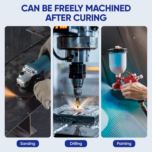 Metal Glue - Heavy Duty Welding Metal Repair Glue - High Strength Waterproof Liquid Welding Epoxy Adhesive - Strong Foundry Glue for Castings Metal Steel Iron Aluminum Plastic Ceramic Wood Glass