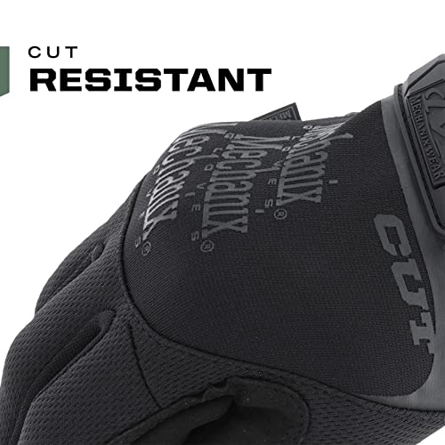 Mechanix Wear: Tactical Specialty Pursuit D5 Cut Resistant Covert Work Gloves (XX-Large, All Black) - size: XX-Large