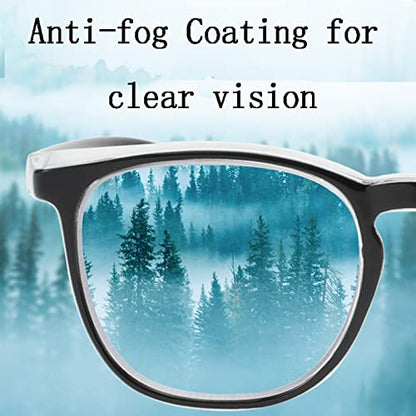 Safety Glasses for Men Women Nurses Anti Fog Stylish Fashion Comfortable Goggles with Side Shields Eye Protection for Adult - color: 3-pack: Pink, Black, Clear