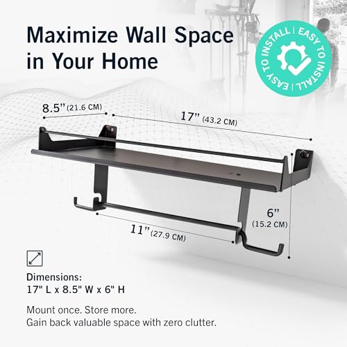 StoreYourBoard Paper Towel Holder Wall Mount – Heavy Duty Paper Towel Holder Mounted for Garage, Workshop, or Utility Room – Space-Saving Garage Shelving & Wall Organizer for Tools, Cleaning Supplies