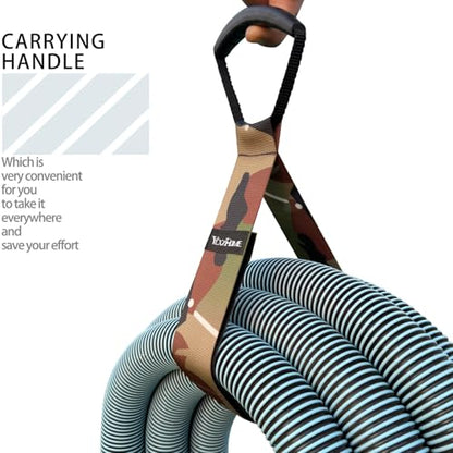2 PCS Camouflage Heavy Duty Carrying Strap Extension Cord Organizer & Hose Storage Straps–28" Nylon-Like PP, Adjustable Hook and Loop Wrap It Storage Straps Velcro for Garage Tools, Garden Hose