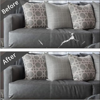 Leather Repair Patch 24x54 Inch, Self Adhesive Leather Repair Tape, Large Vinyl Repair Kit for Sofa Couch Furniture Car Seats, Strong Adhesion Scratch Resistant Easy Cut (Dark Gray) - color: Dark Gray