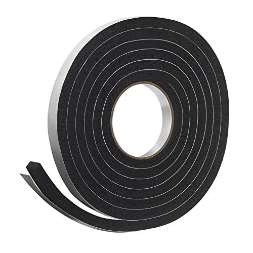 Frost King R734H Sponge Rubber Foam Tape 3/4" W X 7/16" H X 10' L, Black - size: 3/4"W, 5/16"T, style: 3/4"W, 7/16"T
