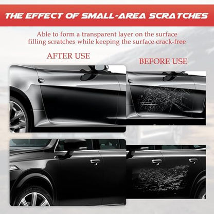 2Pcs Magic Car Scratch Removal Pen, Black Cars Magic Pen for Car Scratches & Weatherproof Touch Up Paint Pen Car Scratch Remover Pen for dark Car -The Magic Pen black Cars