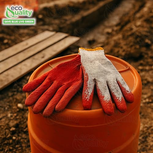 [20 PACK] Latex Dipped Nitrile Coated Work Gloves Small - String Knit Cotton Coated Work Safety Gloves Great for Construction, Warehouse, Home, Landscaping, Moving, Mechanic Cotton Disposable Gloves
