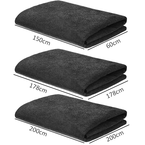 Sturdy Slip Felt Floor Mat Designed for Vehicle Maintenance Spill and Wet Area Security 150x60cm Machine Maintenance Pad - size: 178x178cm