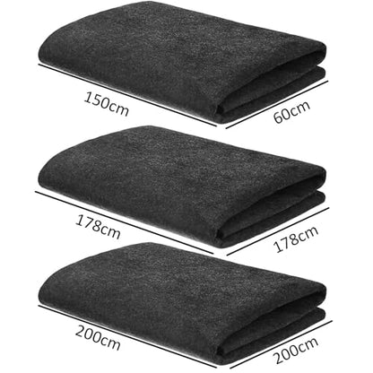 Sturdy Slip Felt Floor Mat Designed for Vehicle Maintenance Spill and Wet Area Security 150x60cm Machine Maintenance Pad - size: 178x178cm