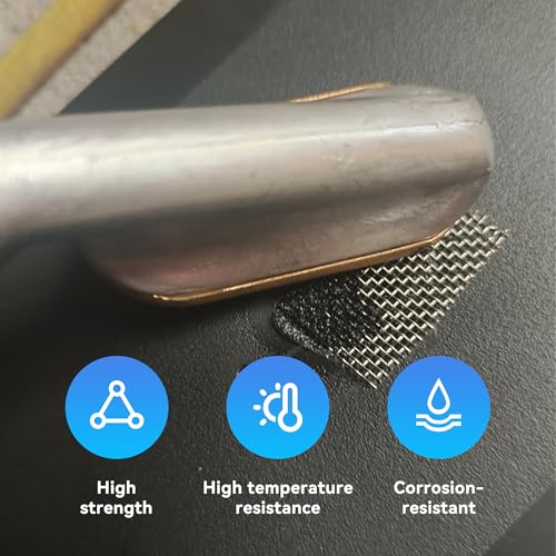 10PCS Welding Mesh, 5.9 × 7.9 inch Plastic Reinforcing Stainless Steel Wire Mesh Screen for Thermoplastic Repair, Plastic Welding Kit for Car Bumper, Kayak, Window Screen Fireplace Nets