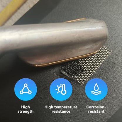 10PCS Welding Mesh, 5.9 × 7.9 inch Plastic Reinforcing Stainless Steel Wire Mesh Screen for Thermoplastic Repair, Plastic Welding Kit for Car Bumper, Kayak, Window Screen Fireplace Nets