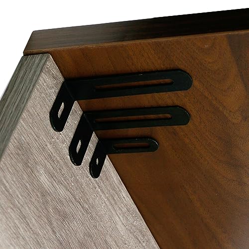 KUMGROT 10pcs Stainless Steel Shelf Bracket Adjustable L Bracket Corner Brace 90 Degree Corner Bracket with Slot Heavy Duty 63 x 32.5 x 15mm/2.48 x 1.28 x 0.59in Black - size: 63mm, style: L-shaped Brackets