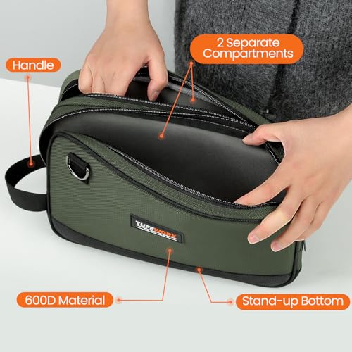 Tool Bag, 12" Small Tool Pouch Waterproof 600D Dual Compartments Tool Organizers and Storage Box,Electrician Mechanic Men Dad Gifts(Grey) - color: Gray