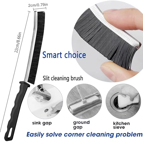 Gap Cleaning Brush, Dead Corners Multifunctional Brushes,Bathroom Crevice Gaps Cleaning Brush，Clean The Dead Corners of Bathroom Kitchen Tiles for Bathroom Kitchen Tiles Window Slots (5pcs)