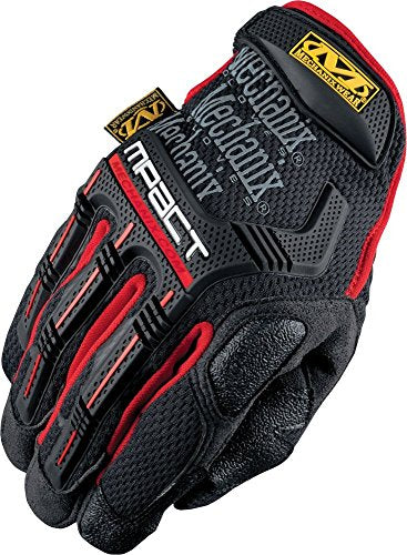 Mechanix Wear M-Pact Impact Resistant Work Gloves - Durable Safety Gloves for Men - Touchscreen Capable - Machine Washable - Breathable - X-Large - Red/Black - color: Black/Red, size: X-Large