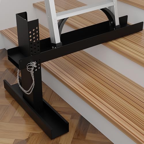 Ladder Leveler Pro - Foldable Heavy-Duty Extender Ladder Stabilizer - Adjustable Height 9"-19" - Non-Slip Feet - Fits Extension/Single Ladders - Holds 500lbs