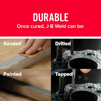 J-B Weld 8281 Professional Size Steel Reinforced Epoxy - Hardener and Steel Pack - 10 oz