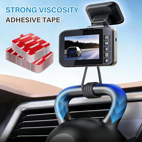 Heavy Duty Double Sided Tape, Heat-Resistant Heavy Duty Mounting Tape Kit, Strong Sticky Pads for GPS/DashCamera Suction Cup Mount (Square-2in-36pcs)