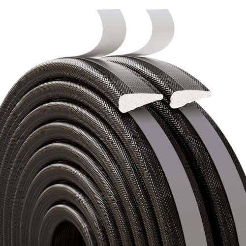Weather Stripping Door Seal Strip, 196 Inch Wedge Window Seal, Winter Insulation Weatherproof Foam Tape, Soundproof Noise Reduction Light Blocker for Exterior Door Frame & Door Gap Filler - color: Brown, size: 196 inch
