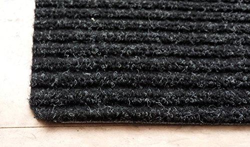 Stair Treads Collection Set of 7 Indoor Skid Slip Resistant Carpet Stair Tread Treads Black (7 Inch x 24 Inch) (Black, Set of 7) - color: Black, size: 7 Pcs - 7"x24"